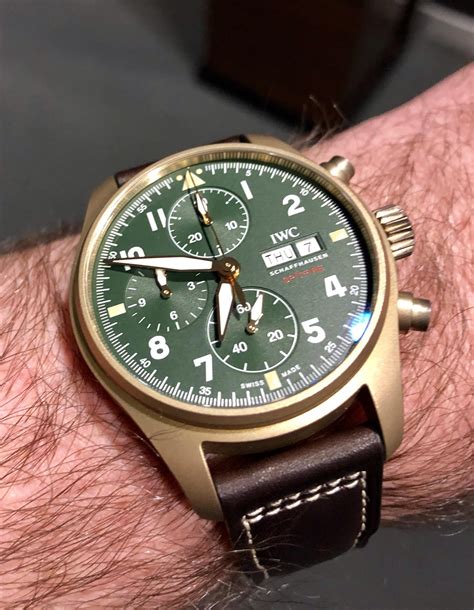 iwc spitfire bronze review|iwc spitfire chronograph price.